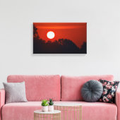 アンバーサンライズ キャンバスプリント (インサイチュ (リビング))