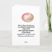 アンバーシルバースターの祝日のハッピーデー挨拶 シーズンカード (裏面)