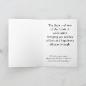 アンバーシルバースターの祝日のハッピーデー挨拶 シーズンカード (内部)