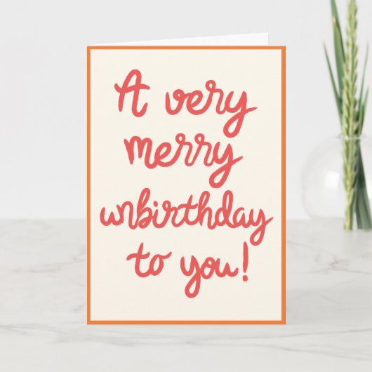 アンバースデー誕生日カード カード (正面)