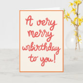 アンバースデー誕生日カード カード (黄色い花)