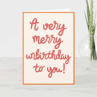 アンバースデー誕生日カード カード