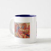 アンバートBoccioni -都市上昇 ツートーンマグカップ (正面左)