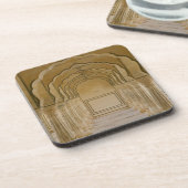 アンバーパレスの中に柱のあるアーチ型の歩道 コースター (左側)