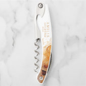 アンバーブランデー抽象芸術インクウェディングパーティーID1089 ソムリエナイフ (正面)