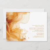 アンバーブランデー抽象芸術インクブライダルシャワーID1089 (正面)