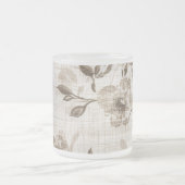 アンバーブロッサムガラスタンブラー フロストグラスマグカップ (中央)