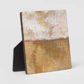 アンバーホライズン抽象芸術プリント | Melissa Averinos フォトプラーク (正面)