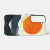 アンバーリッジシルエット電話ケース SAMSUNG GALAXYケース (裏面横)