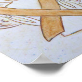 アンバー認識度リボンエンジェルポスターアートプリント ポスター (角)