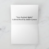 アンバー・ラーセン「New Zealand Apples」 カード (内部)