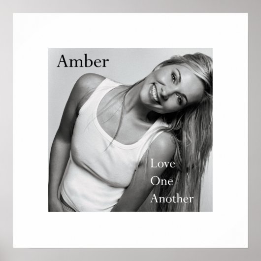 アンバー – -love-one-another 20x20マットUVポスター ポスター (正面)