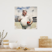 アンパイア – アーカイブ・クリケットプリント ポスター (キッチン)