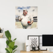 アンパイア – アーカイブ・クリケットプリント ポスター (ホームオフィス)