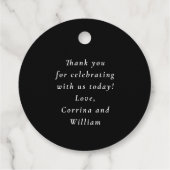 アンパエレガントサンド白黒イニシャル結婚ズ フェイバータグ (裏面)