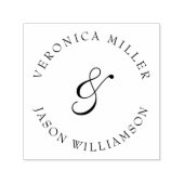 アンパエレガントン結婚サンドの2つの姓 セルフインキングスタンプ (デザイン)