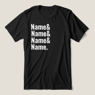アンパカスタムサンド名リストの一致パーソナライズされた付け トライブレンドTシャツ