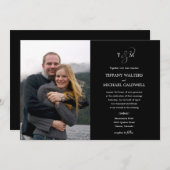 アンパサスタイリッシュン結婚ドフォト招待状 招待状 (正面/裏面)