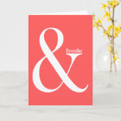 アンパサンドと呼吸 カード (黄色い花)