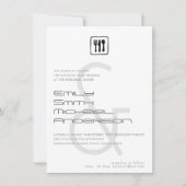 アンパサンドのリハーサルの夕食写真の結婚式の招待 招待状 (正面)