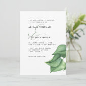アンパサンドの結婚式 シンプルグリーン 招待状 (スタンド正面)