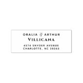 アンパサンドエレガントカップル名差出人住所 ラバースタンプ (インプリント)