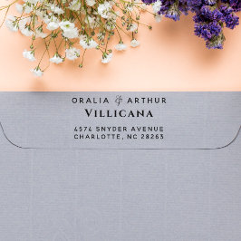 アンパサンドエレガントカップル名差出人住所 ラバースタンプ