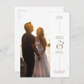 アンパサンドエレガントフォト日付はがきを保存 案内ポストカード (正面/裏面)