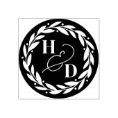 アンパサンドカップルイニシャル結婚リース ラバースタンプ (インプリント)