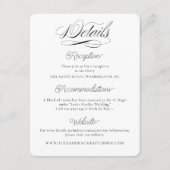 アンパサンドクラシック招待状情報カード エンクロージャーカード (正面)