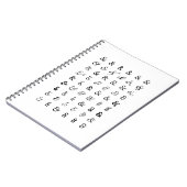 アンパサンドシンボルや象徴 ノートブック (左側)