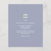 アンパサンドモダンウェディング招待QRコードRSVP (裏面)