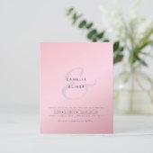 アンパサンドモダンウェディング招待QRコードRSVP (スタンド正面)