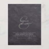 アンパサンドモダンウェディング招待QRコードRSVP (正面)