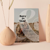 アンパサンドモダンオーバーレイ2枚の写真が日付を保存 セーブザデート