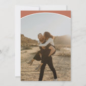 アンパサンドモダンテラコッタ2枚の写真は日付を保存 セーブザデート (裏面)