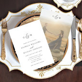 アンパサンドモノグラムオールインワン結婚式招待状 招待状