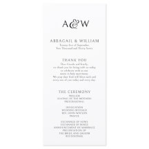 アンパサンドモノグラムブラック&ホワイト結婚ズ