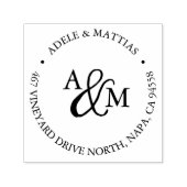 アンパサンドモノグラム差出人住所 セルフインキングスタンプ (デザイン)