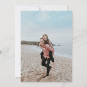 アンパサンド写真エレガ伝統的ントウェディング セーブザデート (裏面)