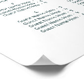 アンパサンド結婚のアルファベット順の座席表 ポスター (角)