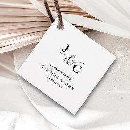 アンパサンド結婚モノグラムありがとう フェイバータグ