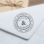 アンパサンド結婚差出人住所 セルフインキングスタンプ