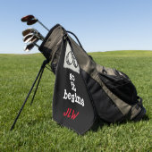 アンパサンド記号が始まユーモアのあるる ゴルフタオル (グリーン)