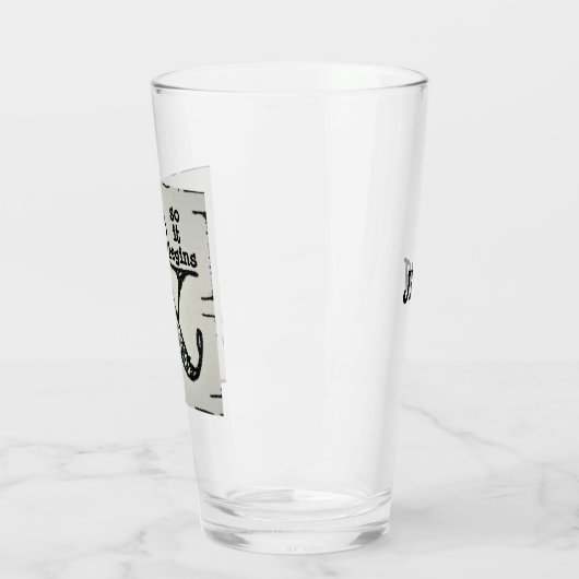 アンパサンド記号とその開始おもしろい タンブラーグラス (左)