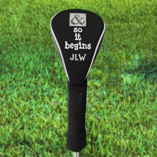 アンパサンド記号とドライバを開始ユーモアのあるする ゴルフヘッドカバー