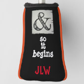 アンパサンド記号と始まユーモアのあるり ゴルフヘッドカバー (回転90)