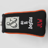 アンパサンド記号と始まユーモアのあるり ゴルフヘッドカバー (正面)