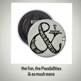 アンパサンド記号と始まユーモアのあるる 栓抜き