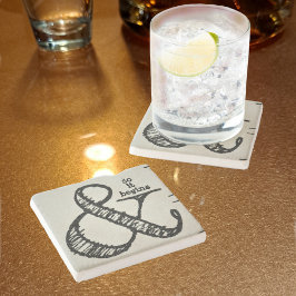 アンパサンド記号と自然から始まる ストーンコースター